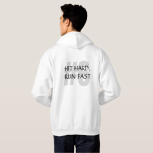 Bold Cricket Player Swinging Bat – Sports design Hoodie