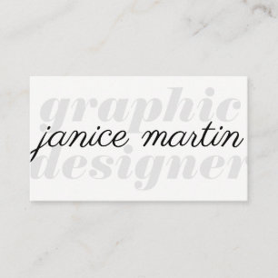 Bold & Cursive Business Card