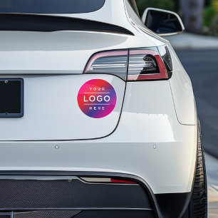 Bold Custom Business Logo Round Decal