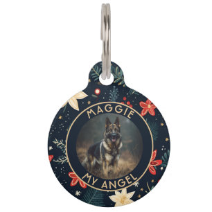 Bold Custom Dog Dad Gift Xmas Print Pet Tag