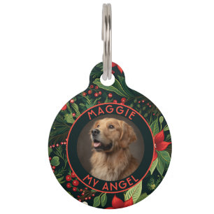 Bold Custom Dog Lover Present Christmas Print Pet Tag