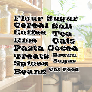 Bold Customisable Pantry Vinyl