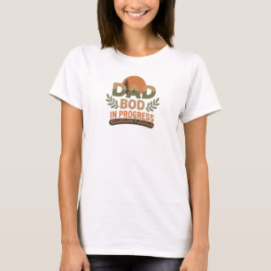 Bold DAD BOG PROGRESS Creative Print T-Shirt
