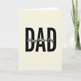 Bold Dad Fathers Day Card