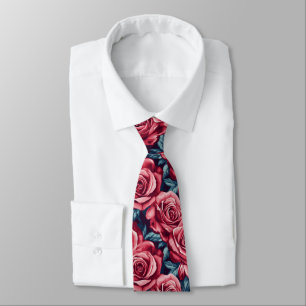 Bold Dads Day Gifts Rose Tie
