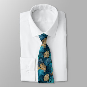 Bold Dads Day Gifts Tropical Floral Tie