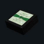 Bold Damask 55th Wedding Anniversary Gift Box<br><div class="desc">A Digitalbcon Images Design featuring an emerald green colour and damask design theme with a variety of custom images, shapes, patterns, styles and fonts in this one-of-a-kind "Bold Damask 55th Wedding Anniversary" Gift Box. This elegant and attractive design comes complete with customisable text lettering to suit your own special occasion....</div>