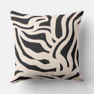 Bold Dark Waves Cushion