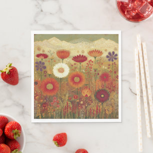 Bold Desert Wildflower Mountain Blossoms Napkin
