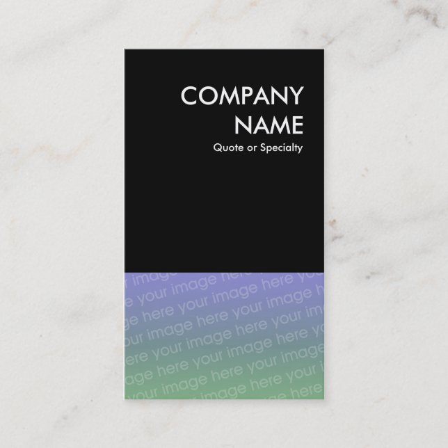 bold design your own QR code Business Card (Front)