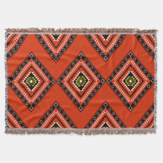 Bold Diamond Pattern Boho Throw Blanket