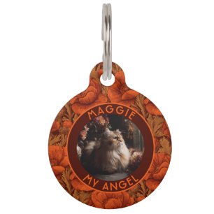 Bold Dog Dad Gift Anemones Flower Pet Tag