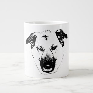 Bold Dog Head Holiday Mug