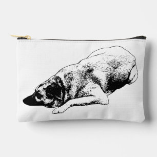 Bold Dog Lines Bring Sleek Calm To Beauty Care Accessory Pouch