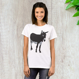 Bold Donkey Silhouette Farm Animal T-Shirt