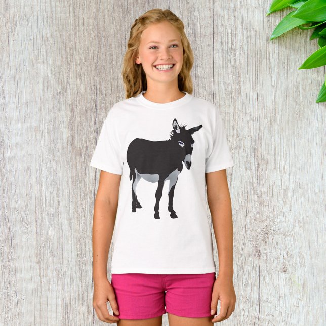 Bold Donkey Silhouette Farm Animal T-Shirt (Creator Uploaded)