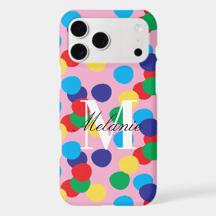 Bold Dots Colourful Custom Monogram
