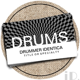 bold DRUMS checks Business Card