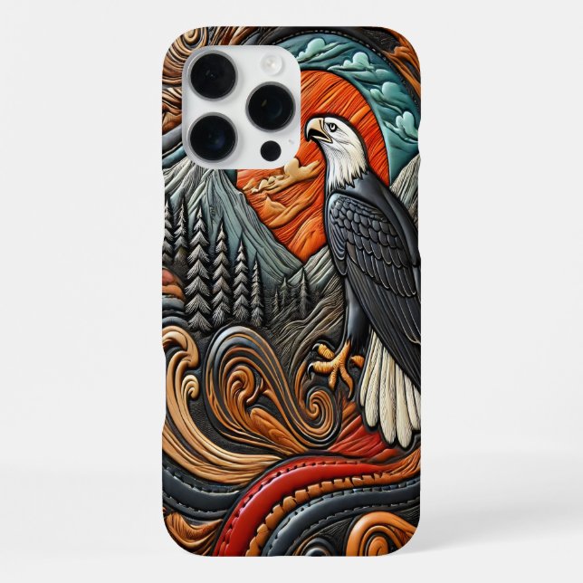 Bold Eagle Nature Scene iPhone Case (Back)
