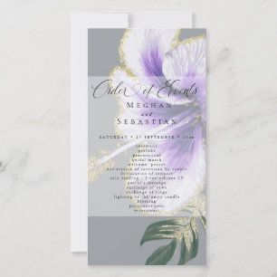 Bold Elegant Amethyst Purple Floral