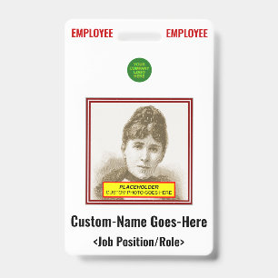 Bold "EMPLOYEE" Badge ID Badge