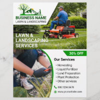 Bold & Engaging Lawn & Landscaping Print Ready