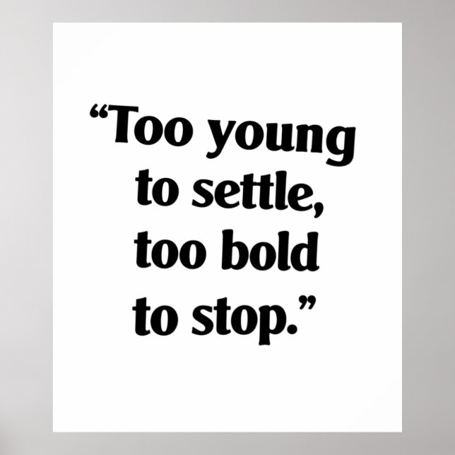 Bold Enough to Keep Going Poster (Front)