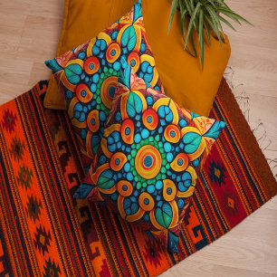 Bold Ethnic Mandala Cushion