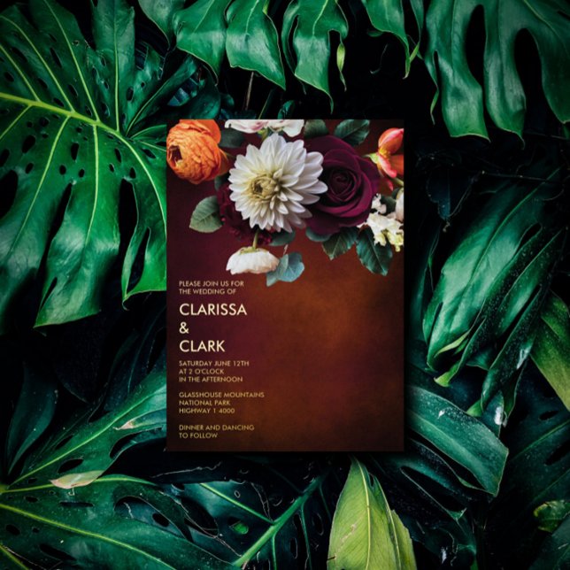 Bold Eucalyptus Wild Flower Orange Wedding (Creator Uploaded)