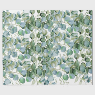 Bold Eucalyptus Wrapping Paper – Trendy Greenery 