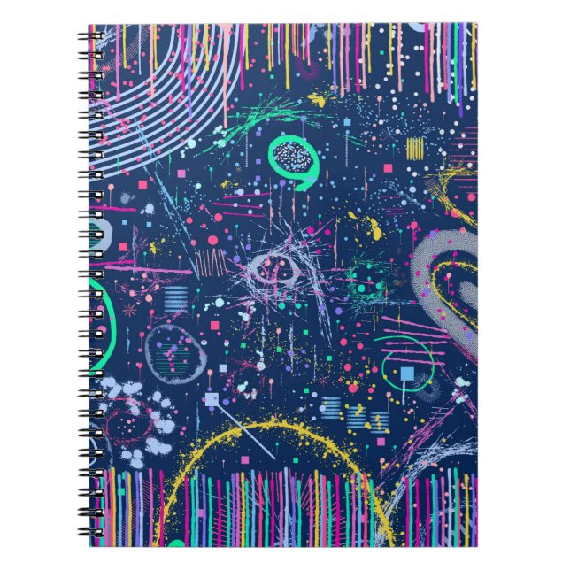 Bold Explorer: Abstract Maximalism  Notebook (Front)