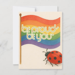 Bold Expression LGBTQ and Pride Postcard
