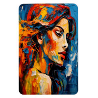 Bold Expressionist Female Portrait Abstract Art