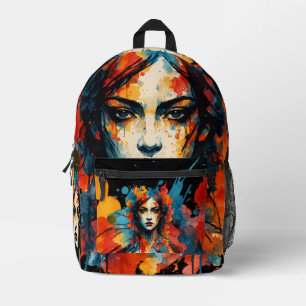 Bold Expressions: Art in Motion Printed Backpack