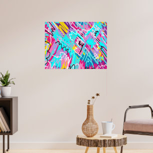 Bold Expressive Abstract Art Poster