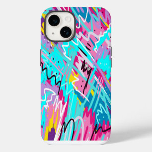 Bold Expressive Abstract Print iPhone 14 Case
