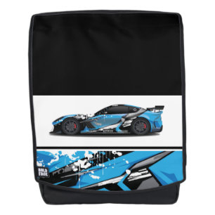 Bold Face Backpack-Sports Car Backpack