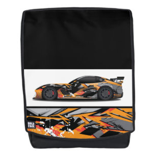 Bold Face Backpack-Sports Car Backpack