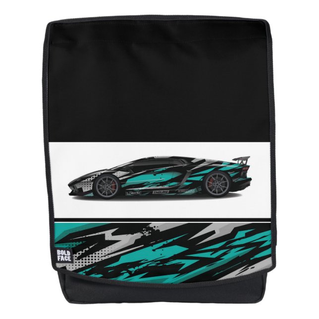 Bold Face Backpack-Sports Car Backpack (Front)