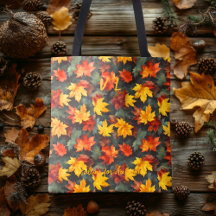 Bold Fall Leaves with Autumn Vibes