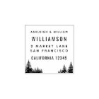 Bold Family Typography Pine Tree Return Address