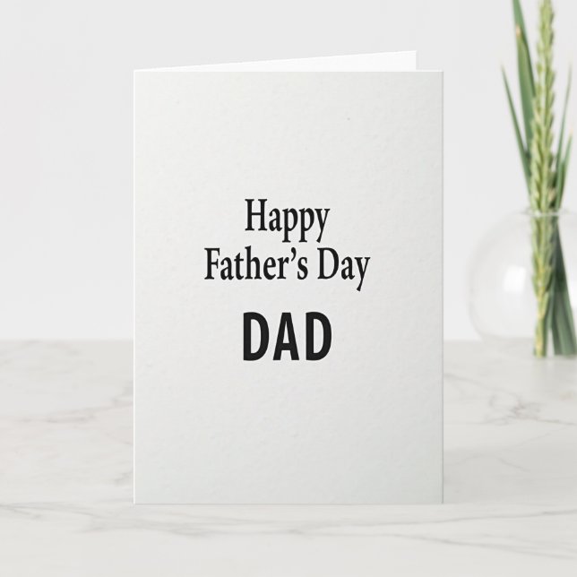 Bold Fathers Day Card (Front)