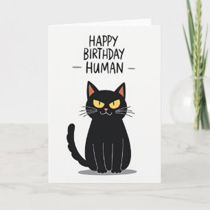 Bold Feline Birthday Card