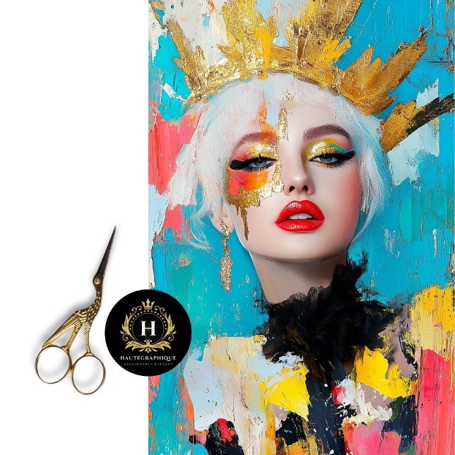 Bold Feminist Gold Crown Decoupage  Tissue Paper (Creator Uploaded)