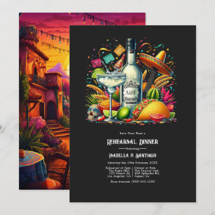 Bold Fiesta "Let's Taco 'Bout a Rehearsal Dinner" Invitation