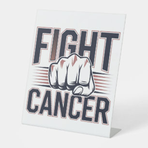  Bold Fist Graphic for Cancer Warriors Pedestal Sign