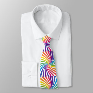Bold Flamboyant Vibrant Dynamic Swirl Playful Tie