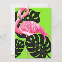 Bold Flamingo Invitation