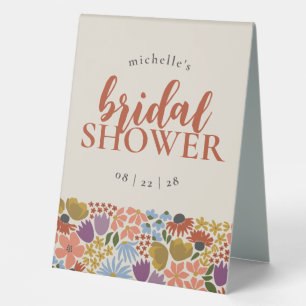 Bold Floral Bridal Shower or Wedding