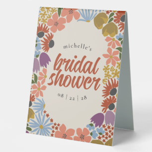 Bold Floral Bridal Shower or Wedding